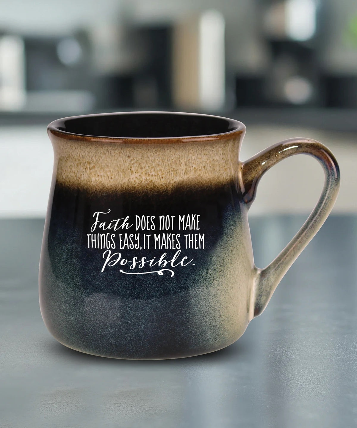 Faith Does Not Make Things Reactive Glazed Mug