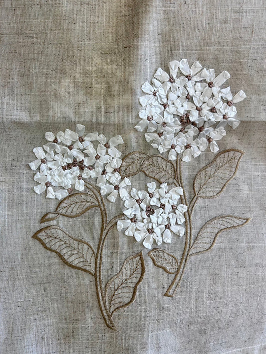 Linen Look Ribbon Runner 16x72