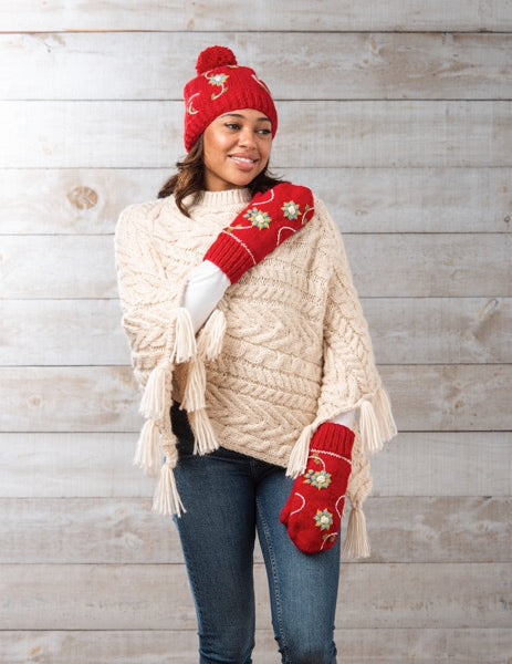 Knit Beanie Hat 4-Asst Wool