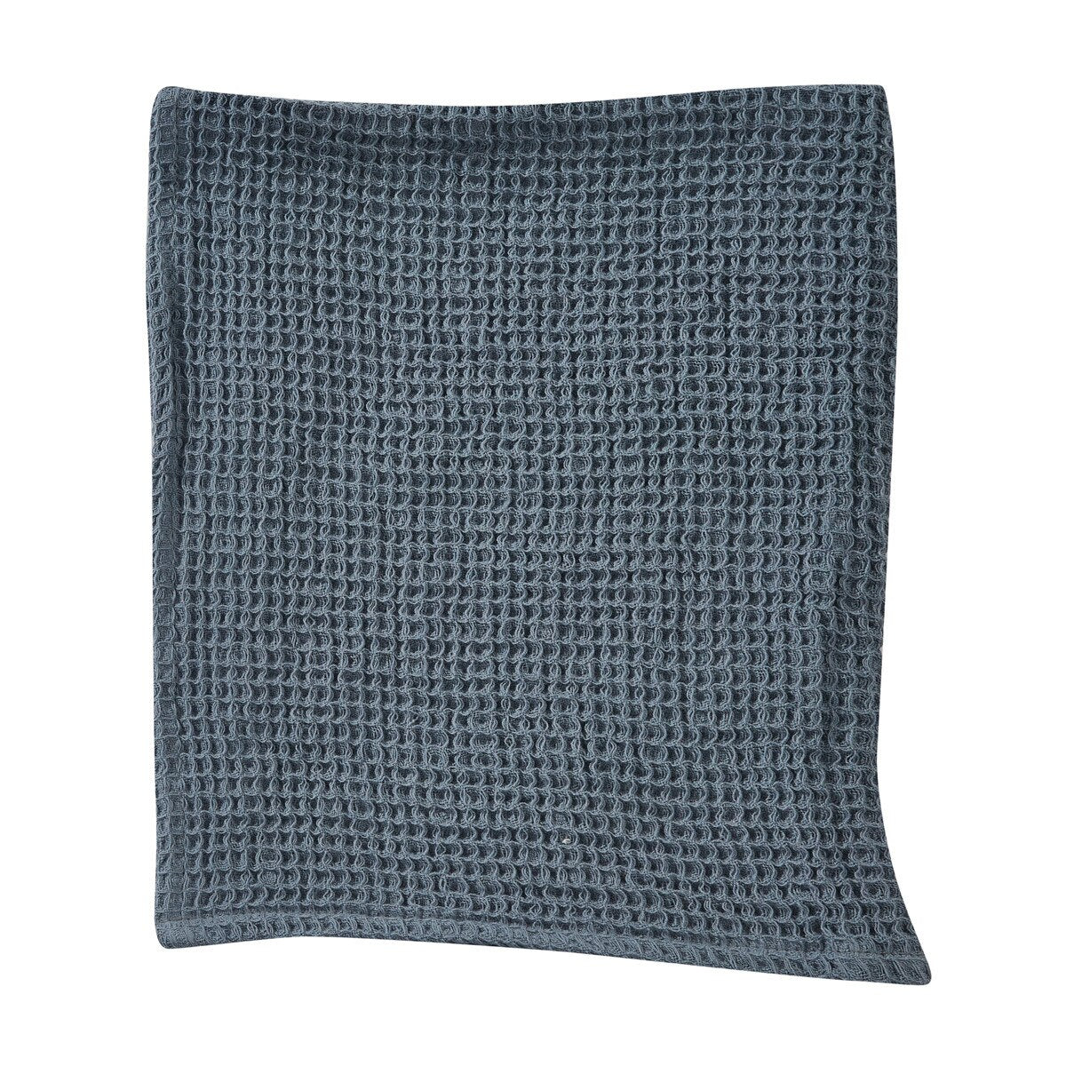 Solid Waffle Dishtowel Blue