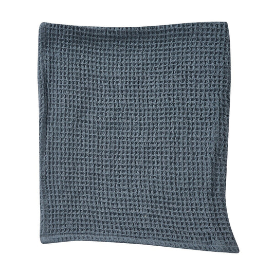 Solid Waffle Dishtowel Blue