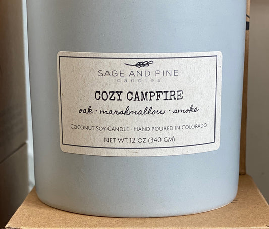 Cozy Campfire Stone Jar Candle