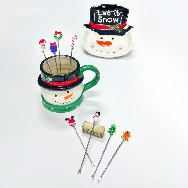 Christmas Picks 4 pc