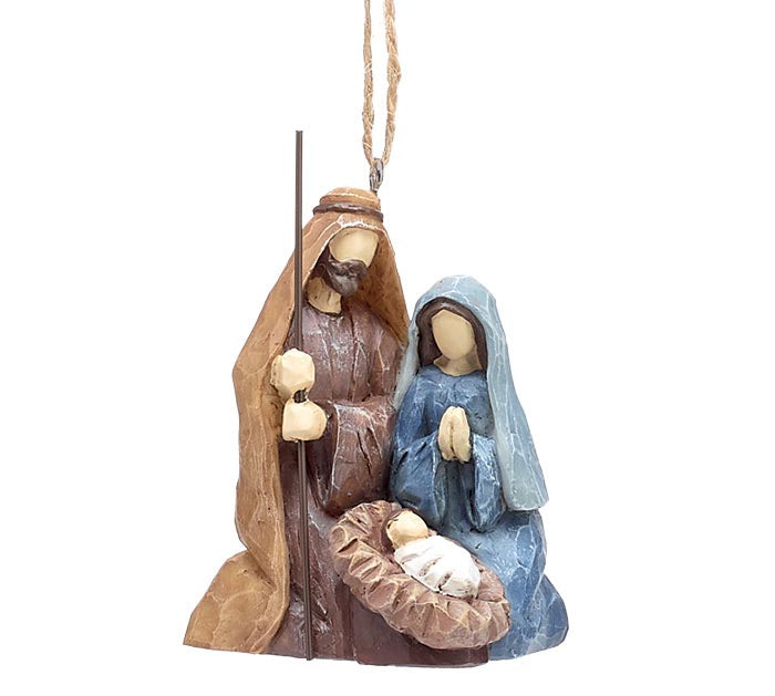 Holy Family Ornament, Resin