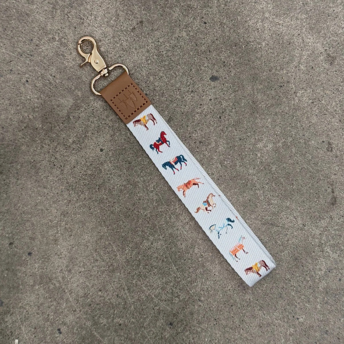 Wristlet Keychain - Horses