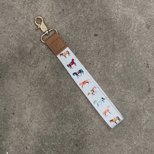 Wristlet Keychain - Horses