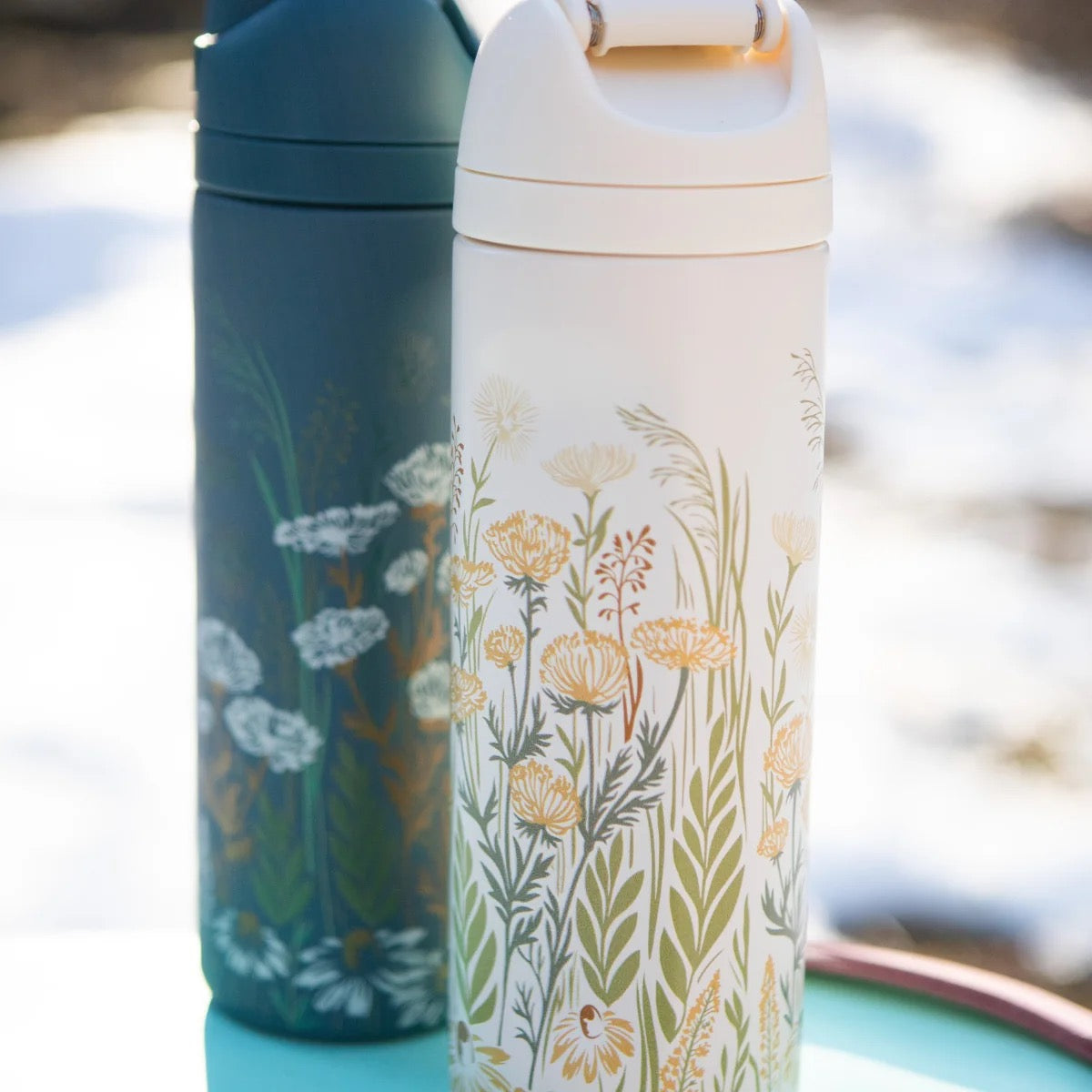 Wild Field 24oz Water Bottle - Cream